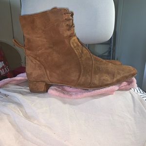 brown zara boots